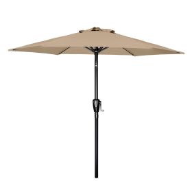 7.5 Ft Patio Umbrella with Crank & Tilt – Outdoor Table Market Umbrella, UV & Water Resistant