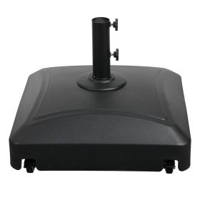 Rolling Umbrella Base with Wheels – Heavy Duty Patio Umbrella Stand for 7.5–12FT Umbrellas