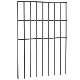 VEVOR Animal Barrier Fence 19 Pack, No Dig Fence 17in(H) x11ft(L), Underground Decorative Garden Fencing with 1.5 Inch Spike Spacing