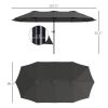 Outdoor beach umbrella/Double-Sided Sun Umbrella ( Amazon Shipping)